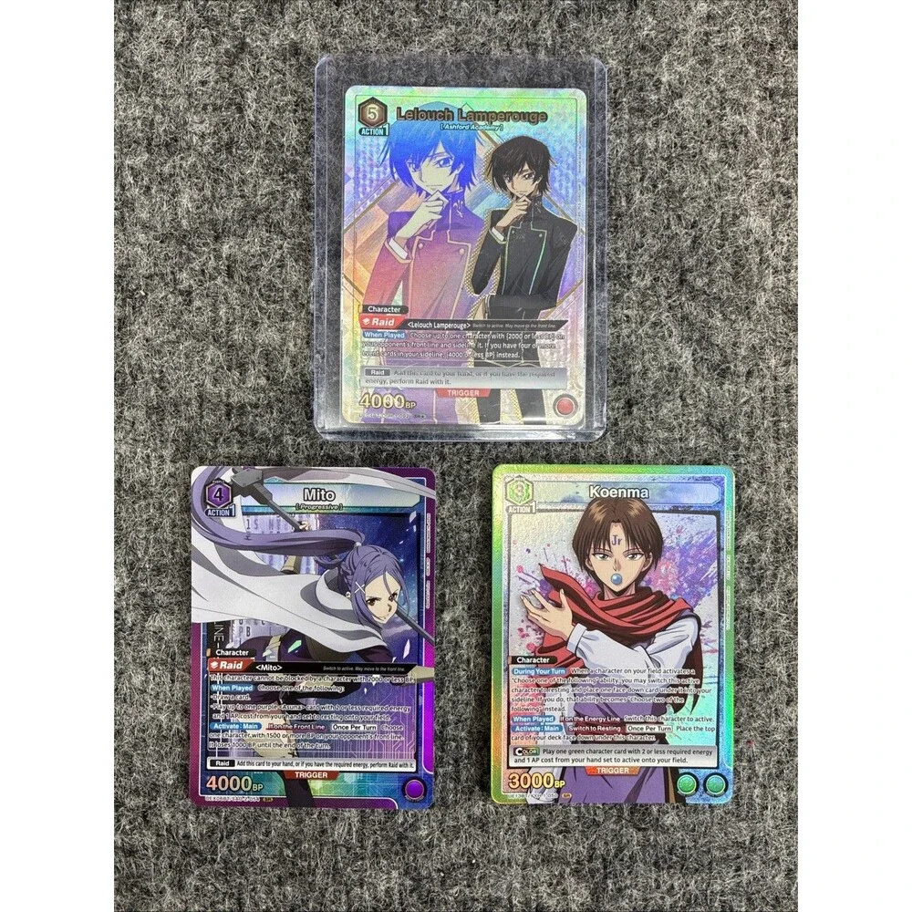 Lelouch Lamperouge SR * CGH-1-092/ Koenma YYH-1-050/ Mito SAO-2-054 SR Lot